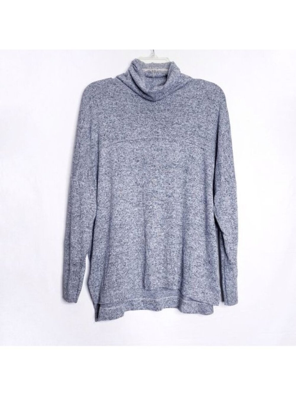 Aerie Gray Stretch Knit Pullover Lightweight Turtleneck Sweater Women's Size XS